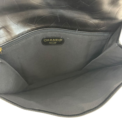 CHANEL シャネル ショルダーバッグ ココマーク ブラック ラムスキン レディース 【中古】