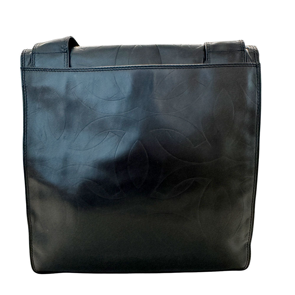 CHANEL シャネル ショルダーバッグ ココマーク ブラック ラムスキン レディース 【中古】