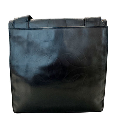 CHANEL シャネル ショルダーバッグ ココマーク ブラック ラムスキン レディース 【中古】