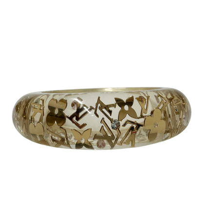 LOUIS VUITTON ルイ・ヴィトン ブラスレ・アンクル―ジョンGM バングル クリア ゴールド レディース M65865 【中古】