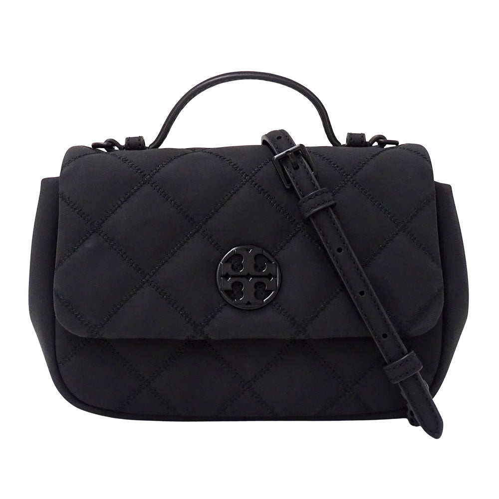 Tory Burch トリーバーチ ウィラ 2wayバッグ ブラック レディース 【中古】