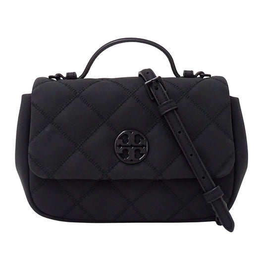 Tory Burch トリーバーチ ウィラ 2wayバッグ ブラック レディース 【中古】