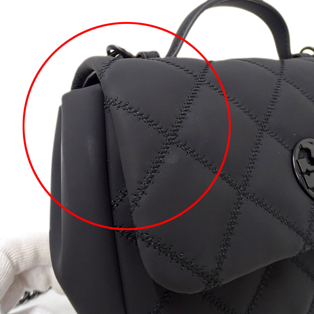 Tory Burch トリーバーチ ウィラ 2wayバッグ ブラック レディース 【中古】