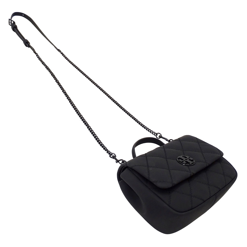 Tory Burch トリーバーチ ウィラ 2wayバッグ ブラック レディース 【中古】