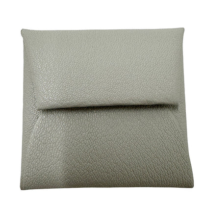 HERMES エルメス バスティア コインケース パールグレー シェブルミゾル レディース メンズ 【中古】