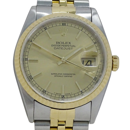 ROLEX ロレックス デイトジャスト 16233 T番 メンズ 腕時計 自動巻き AT SS YG 磨き済み【中古】
