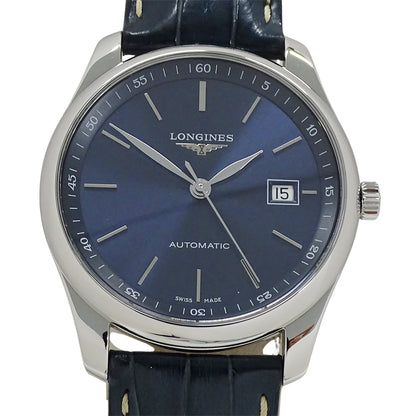 LONGINES ロンジン マスターコレクション L2.793.4 メンズ 腕時計 デイト 自動巻き ステンレス レザー 磨き済み【中古】