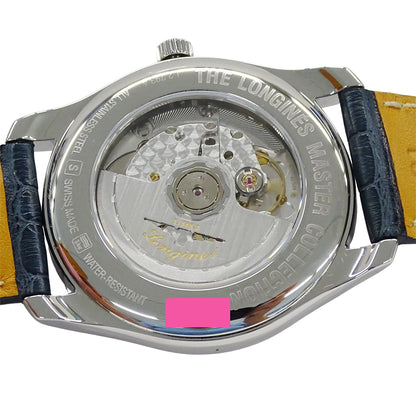 LONGINES ロンジン マスターコレクション L2.793.4 メンズ 腕時計 デイト 自動巻き ステンレス レザー 磨き済み【中古】
