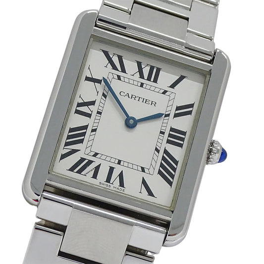 Cartier カルティエ タンクソロ LM W5200014 メンズ 腕時計 クオーツ QZ ステンレス 磨き済み 【中古】