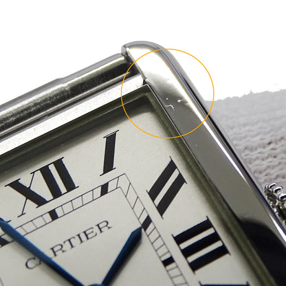 Cartier カルティエ タンクソロ LM W5200014 メンズ 腕時計 クオーツ QZ ステンレス 磨き済み 【中古】