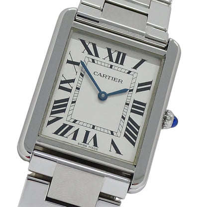 Cartier カルティエ タンクソロ LM W5200014 メンズ 腕時計 クオーツ QZ ステンレス 磨き済み 【中古】