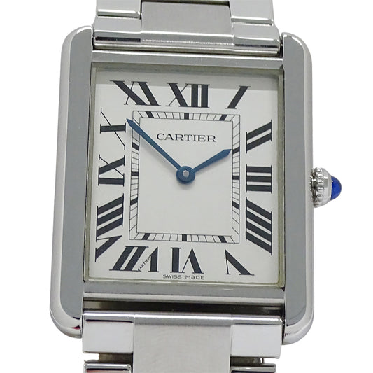 Cartier カルティエ タンクソロ LM W5200014 メンズ 腕時計 クオーツ QZ ステンレス 磨き済み 【中古】