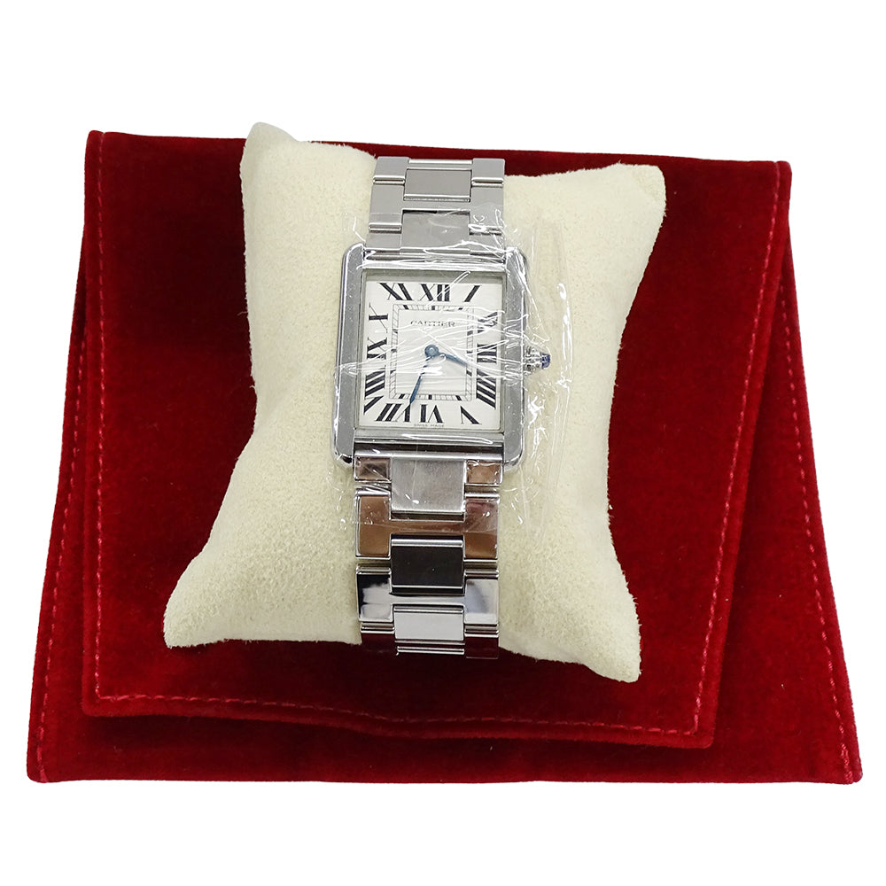 Cartier カルティエ タンクソロ LM W5200014 メンズ 腕時計 クオーツ QZ ステンレス 磨き済み 【中古】