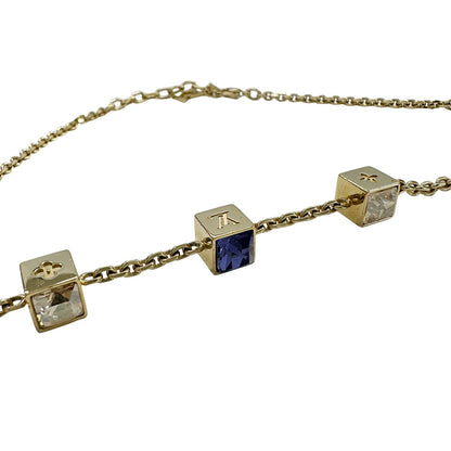 LOUIS VUITTON ルイ・ヴィトン コリエ・ギャンブル ネックレス ゴールド 青石 レディース M65096 【中古】