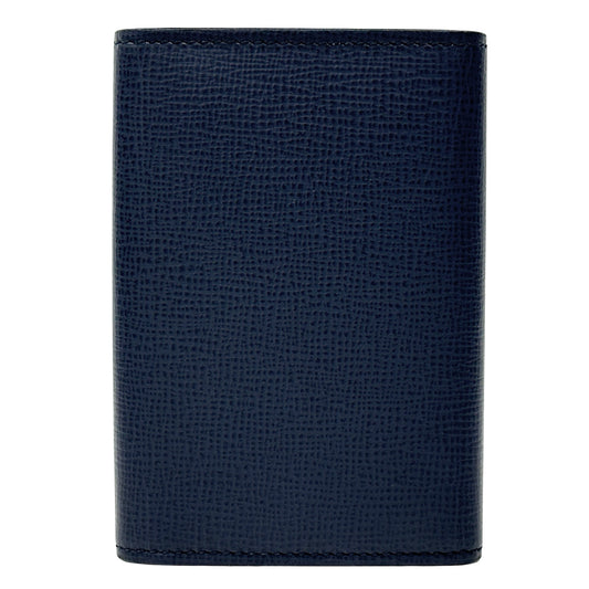 Dunhill ダンヒル キーケース ネイビー イエロー レザー 6連 キーリング付き メンズ 【中古】