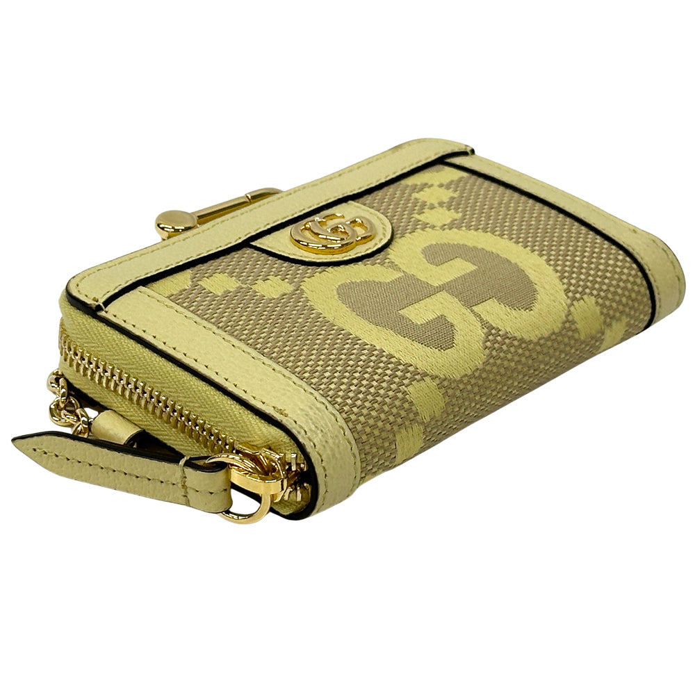 GUCCI グッチ コインケース ジャンボGG オフィディア イエロー 726503 キャンバス レディース メンズ 【中古】