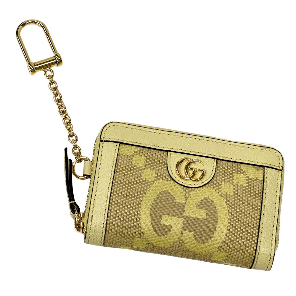 GUCCI グッチ コインケース ジャンボGG オフィディア イエロー 726503 キャンバス レディース メンズ 【中古】