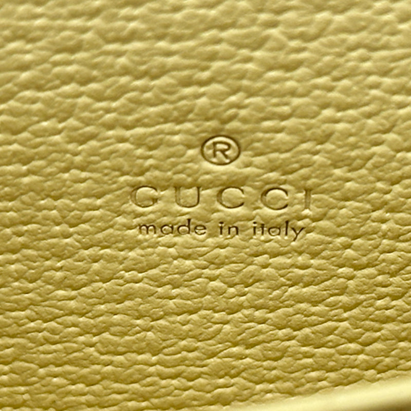 GUCCI グッチ コインケース ジャンボGG オフィディア イエロー 726503 キャンバス レディース メンズ 【中古】