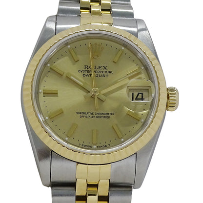 ROLEX ロレックス デイトジャスト 68273 U番 ボーイズ 腕時計 自動巻き SS YG 磨き済み【中古】