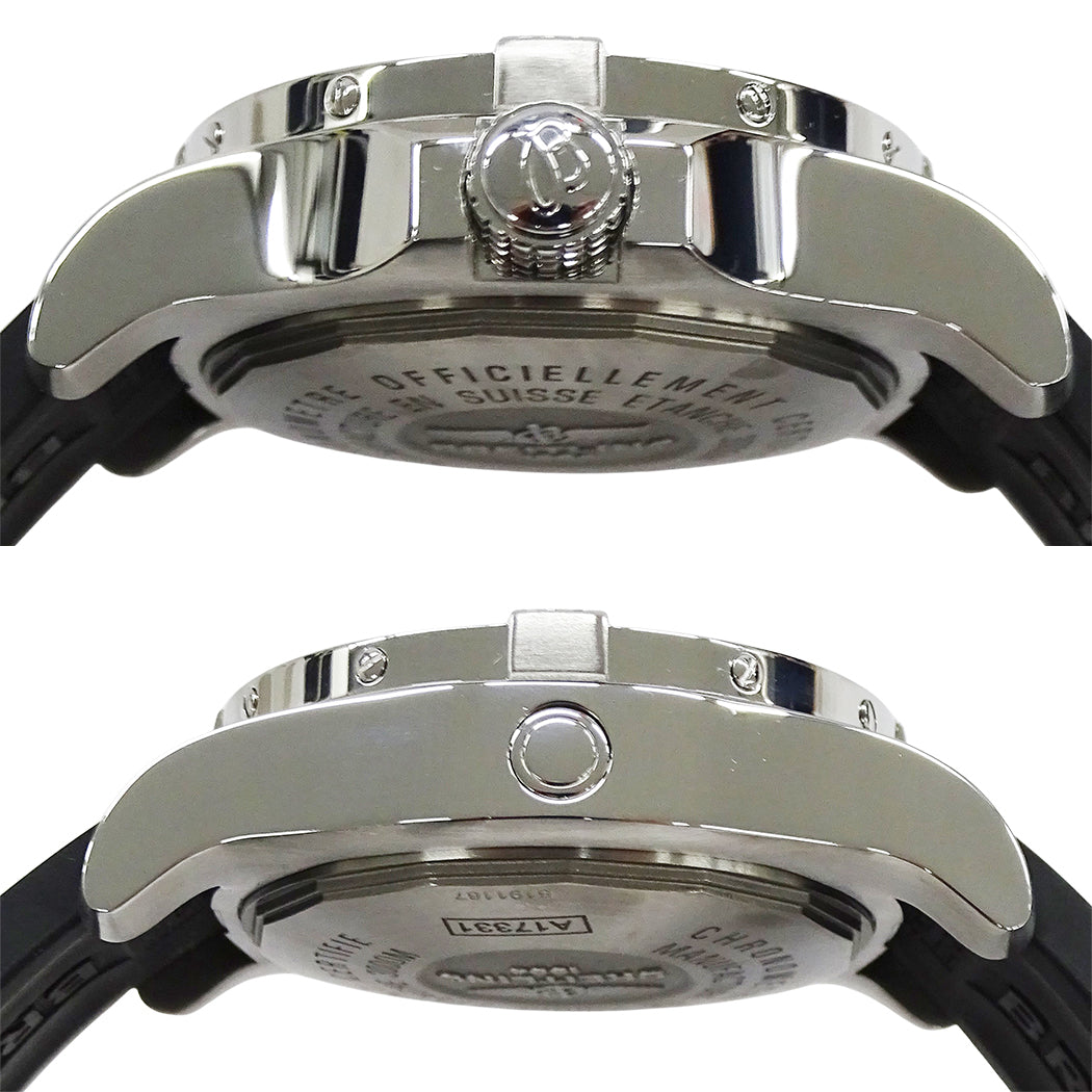 BREITLING ブライトリング アベンジャーII シーウルフ A17331 メンズ 腕時計 デイト 自動巻き SS ラバー 磨き済み【中古】