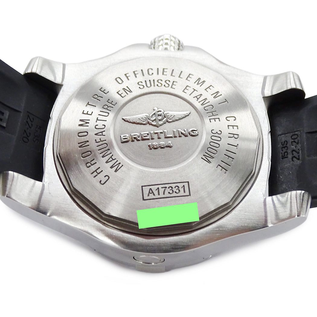 BREITLING ブライトリング アベンジャーII シーウルフ A17331 メンズ 腕時計 デイト 自動巻き SS ラバー 磨き済み【中古】