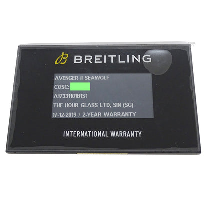 BREITLING ブライトリング アベンジャーII シーウルフ A17331 メンズ 腕時計 デイト 自動巻き SS ラバー 磨き済み【中古】
