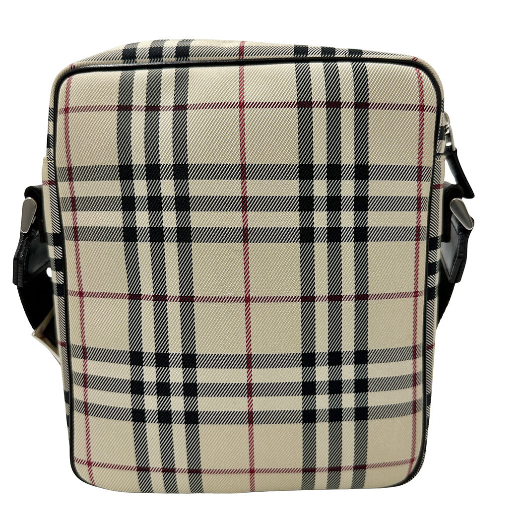 BURBERRY バーバリー ショルダーバッグ ブラウン ベージュ キャンバス レディース 【中古】