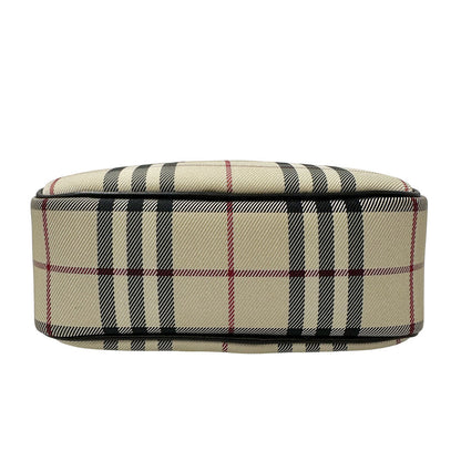 BURBERRY バーバリー ショルダーバッグ ブラウン ベージュ キャンバス レディース 【中古】