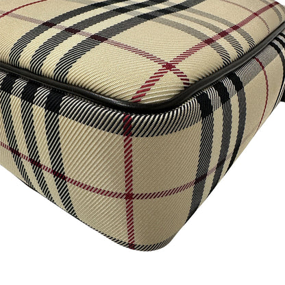 BURBERRY バーバリー ショルダーバッグ ブラウン ベージュ キャンバス レディース 【中古】