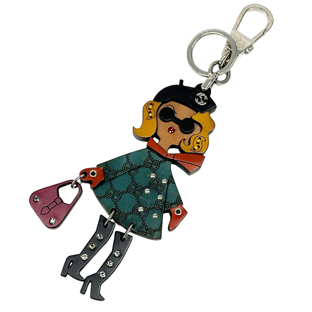 GUCCI グッチ チャーム マドモアゼル ウッド マルチカラー レディース 206078 【中古】
