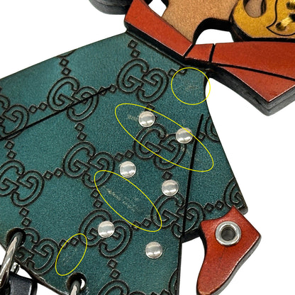 GUCCI グッチ チャーム マドモアゼル ウッド マルチカラー レディース 206078 【中古】