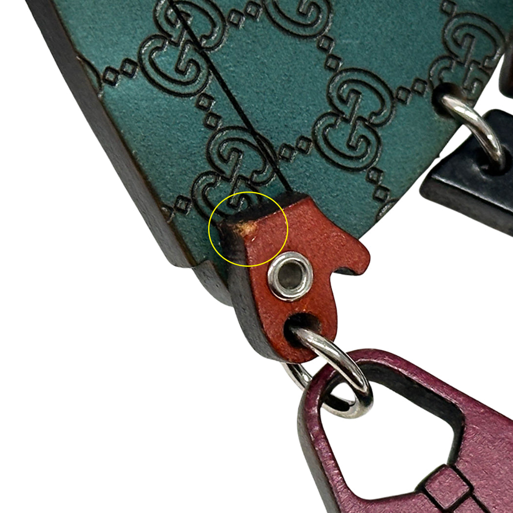 GUCCI グッチ チャーム マドモアゼル ウッド マルチカラー レディース 206078 【中古】