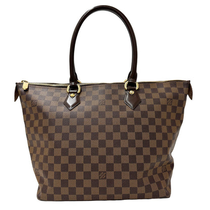 LOUIS VUITTON ルイ・ヴィトン サレヤ MM トートバッグ ダミエ エベヌ ブラウン N51182 ダミエキャンバス レディース 【中古】