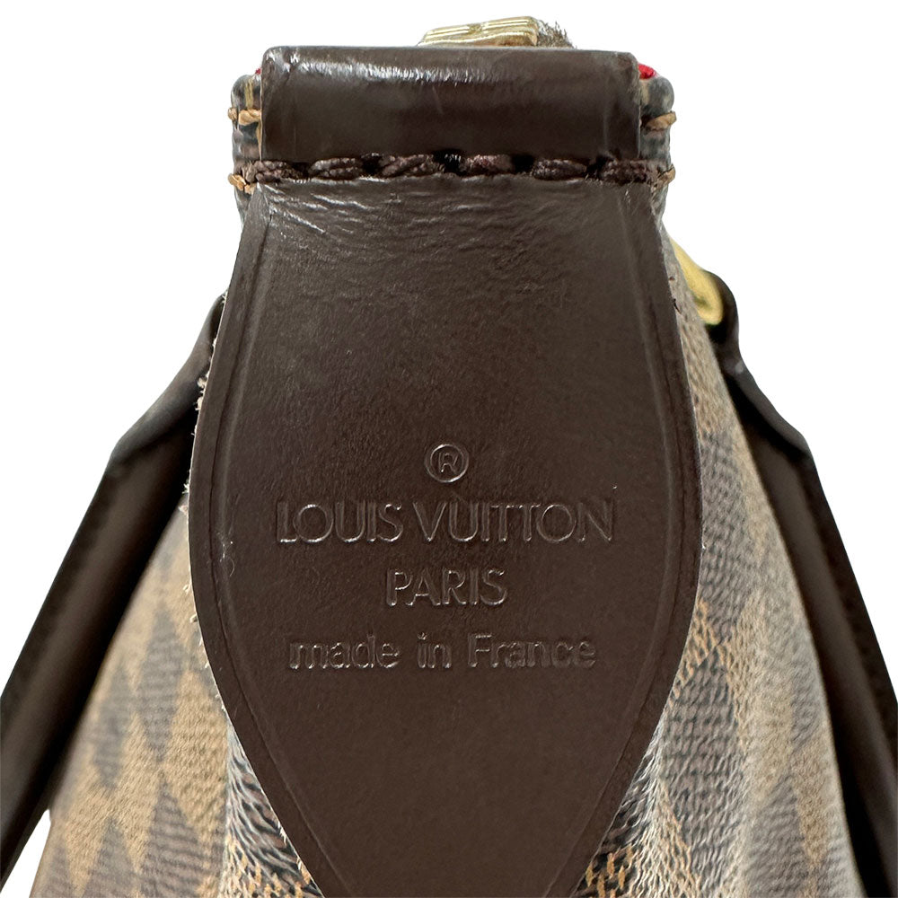 LOUIS VUITTON ルイ・ヴィトン サレヤ MM トートバッグ ダミエ エベヌ ブラウン N51182 ダミエキャンバス レディース 【中古】