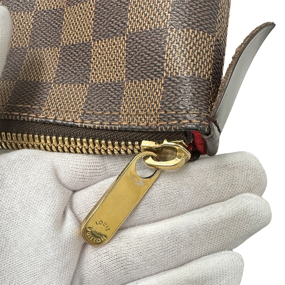 LOUIS VUITTON ルイ・ヴィトン サレヤ MM トートバッグ ダミエ エベヌ ブラウン N51182 ダミエキャンバス レディース 【中古】