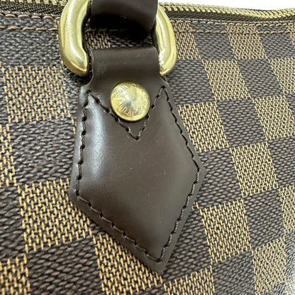 LOUIS VUITTON ルイ・ヴィトン サレヤ MM トートバッグ ダミエ エベヌ ブラウン N51182 ダミエキャンバス レディース 【中古】
