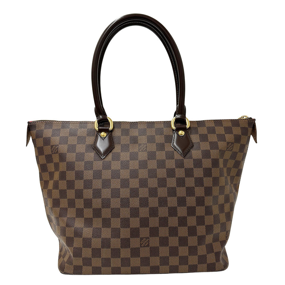 LOUIS VUITTON ルイ・ヴィトン サレヤ MM トートバッグ ダミエ エベヌ ブラウン N51182 ダミエキャンバス レディース 【中古】