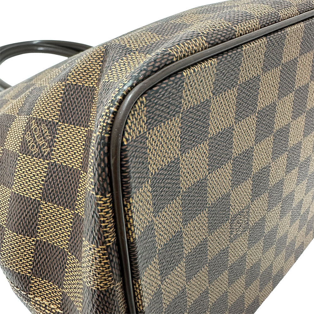 LOUIS VUITTON ルイ・ヴィトン サレヤ MM トートバッグ ダミエ エベヌ ブラウン N51182 ダミエキャンバス レディース 【中古】