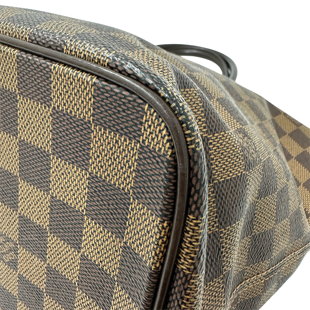 LOUIS VUITTON ルイ・ヴィトン サレヤ MM トートバッグ ダミエ エベヌ ブラウン N51182 ダミエキャンバス レディース 【中古】