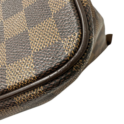 LOUIS VUITTON ルイ・ヴィトン サレヤ MM トートバッグ ダミエ エベヌ ブラウン N51182 ダミエキャンバス レディース 【中古】