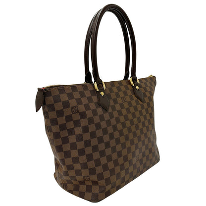 LOUIS VUITTON ルイ・ヴィトン サレヤ MM トートバッグ ダミエ エベヌ ブラウン N51182 ダミエキャンバス レディース 【中古】