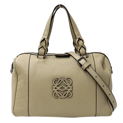 LOEWE ロエベ 2wayバッグ ベージュ レザー レディース 【中古】