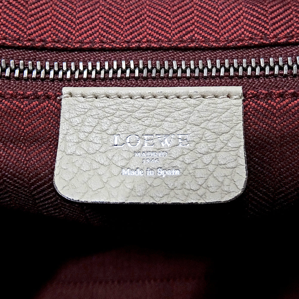 LOEWE ロエベ 2wayバッグ ベージュ レザー レディース 【中古】