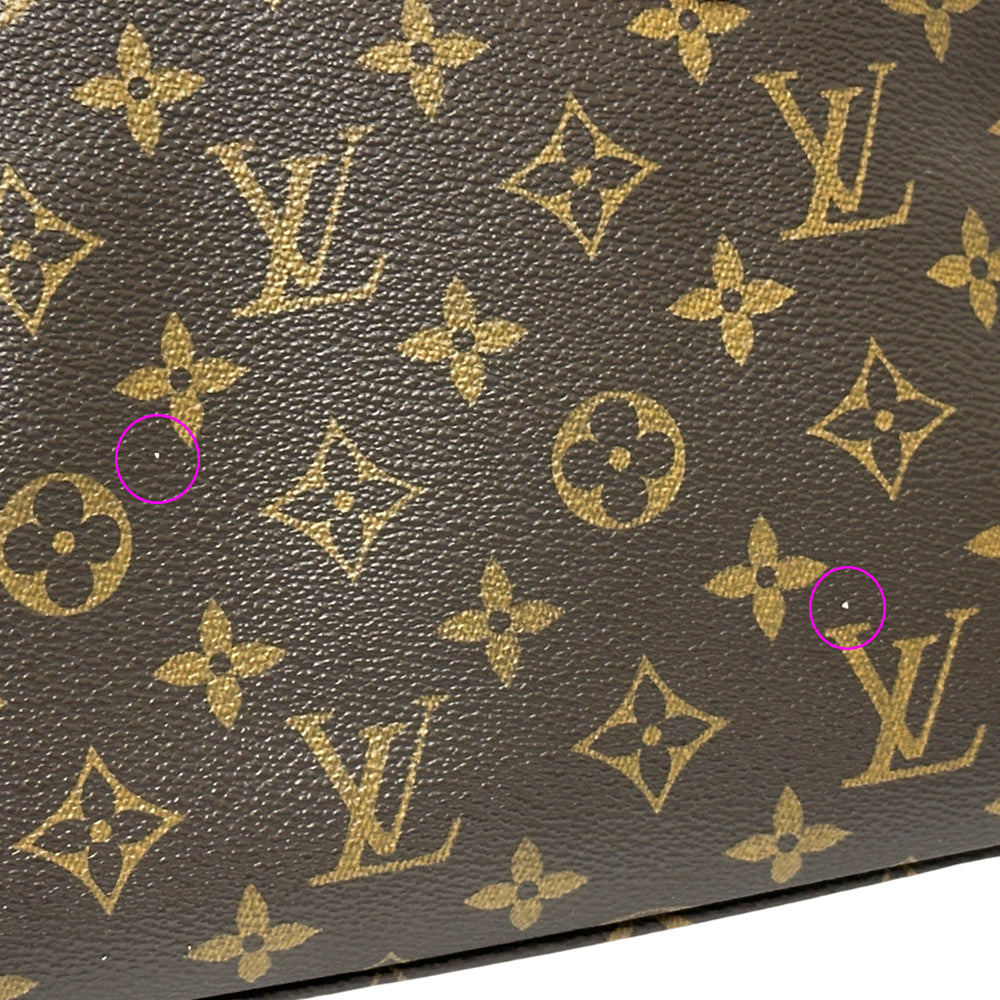LOUIS VUITTON ルイ・ヴィトン マンハッタンPM ハンドバッグ モノグラム ブラウン M40026 レディース 【中古】