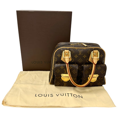 LOUIS VUITTON ルイ・ヴィトン マンハッタンPM ハンドバッグ モノグラム ブラウン M40026 レディース 【中古】