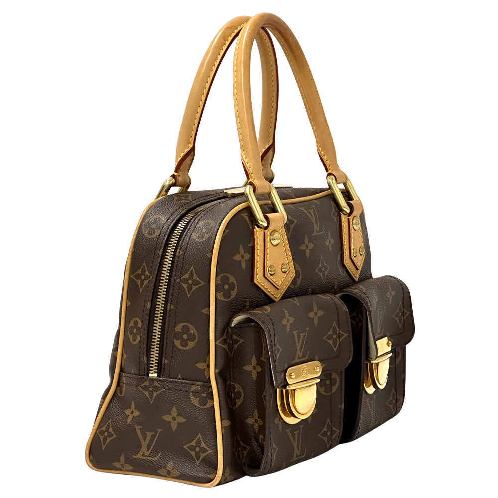 LOUIS VUITTON ルイ・ヴィトン マンハッタンPM ハンドバッグ モノグラム ブラウン M40026 レディース 【中古】