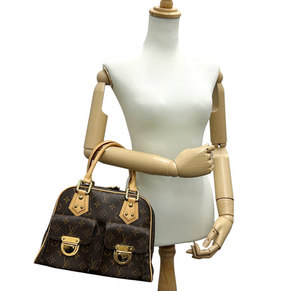 LOUIS VUITTON ルイ・ヴィトン マンハッタンPM ハンドバッグ モノグラム ブラウン M40026 レディース 【中古】