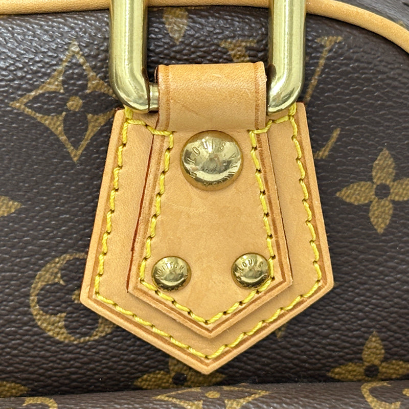 LOUIS VUITTON ルイ・ヴィトン マンハッタンPM ハンドバッグ モノグラム ブラウン M40026 レディース 【中古】
