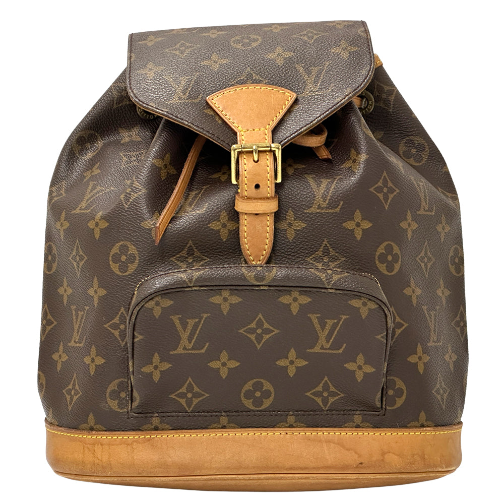 LOUIS VUITTON ルイ・ヴィトン モンスリ MM リュック モノグラム ブラウン M51136 レディース メンズ 【中古】