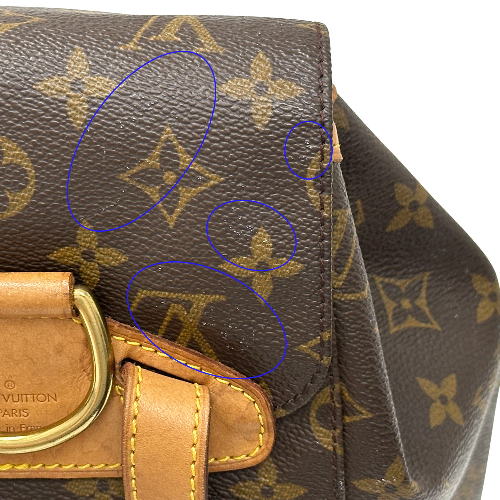 LOUIS VUITTON ルイ・ヴィトン モンスリ MM リュック モノグラム ブラウン M51136 レディース メンズ 【中古】